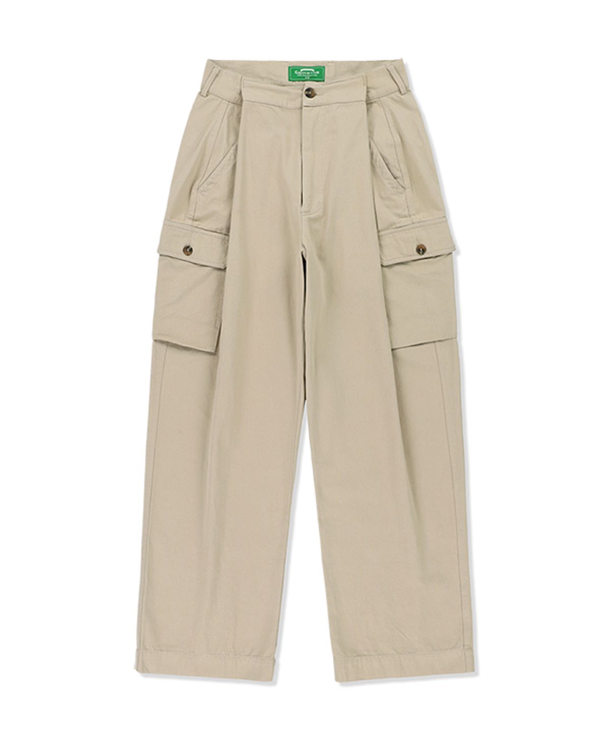 그린버터(GREENBUTTER) Folding Cargo Pants (Beige)