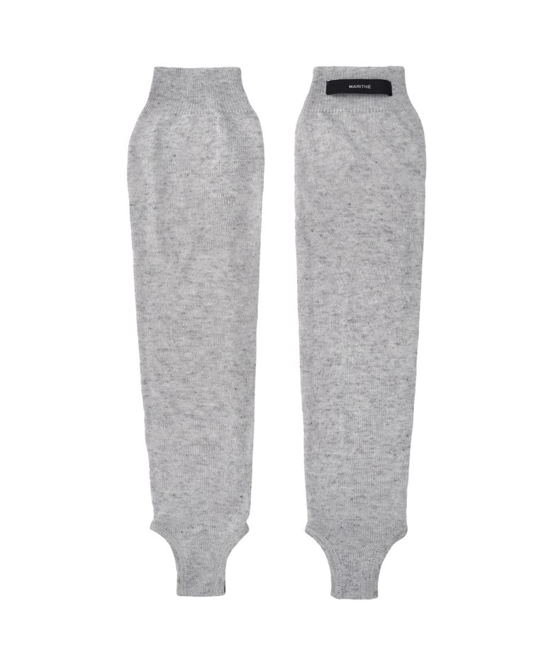 W SHEER LEG WARMER gray