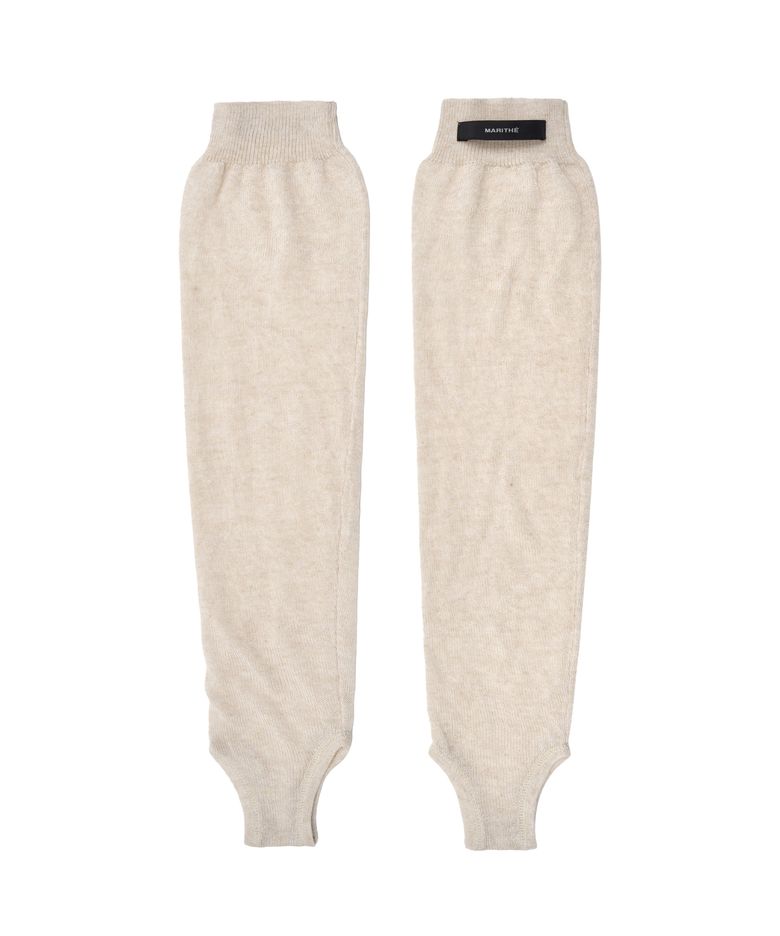 W SHEER LEG WARMER beige