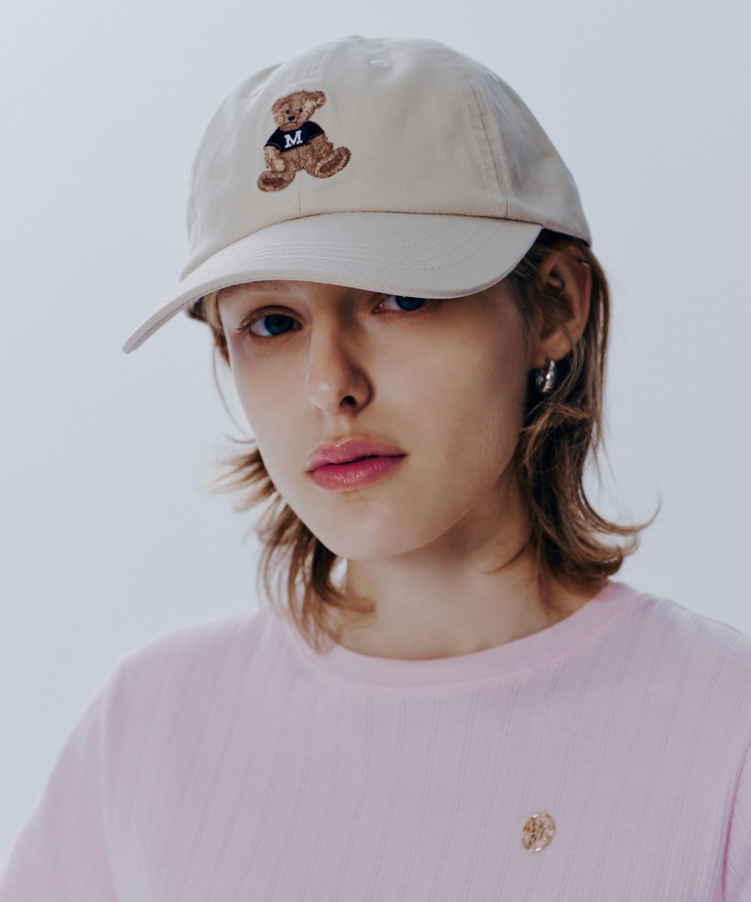 さらに100円引き◆MARITHE◆EMBROIDERY BEAR CAP MUSINSA公式 | MARITHÉ EMBROIDERY BEAR CAP beige