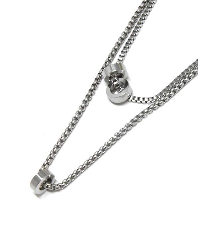 BEY201 Zero One Layered Necklace