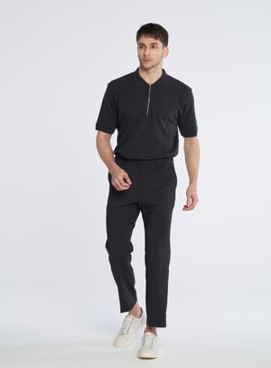 [M~5XL]루즈핏 셋업 히든밴딩 슬랙스[머드그레이]