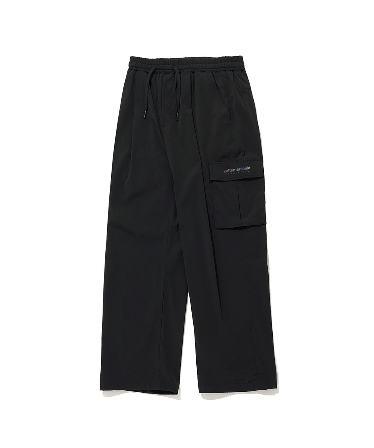 쿨트(KULTE) LIGHT WIDE CARGO PANTS BLACK