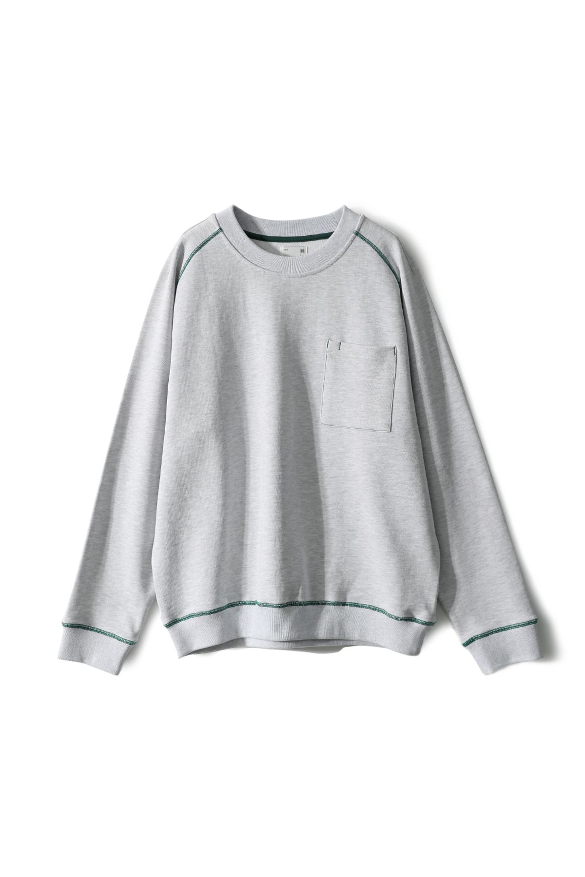 홀리선(HORLISUN) Sugarpine Raglan Sweatshirt Melange Gray Green