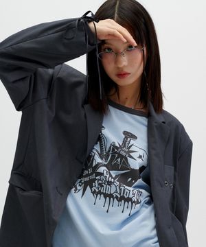 아일렛 포인트 블레이져 [그레이]