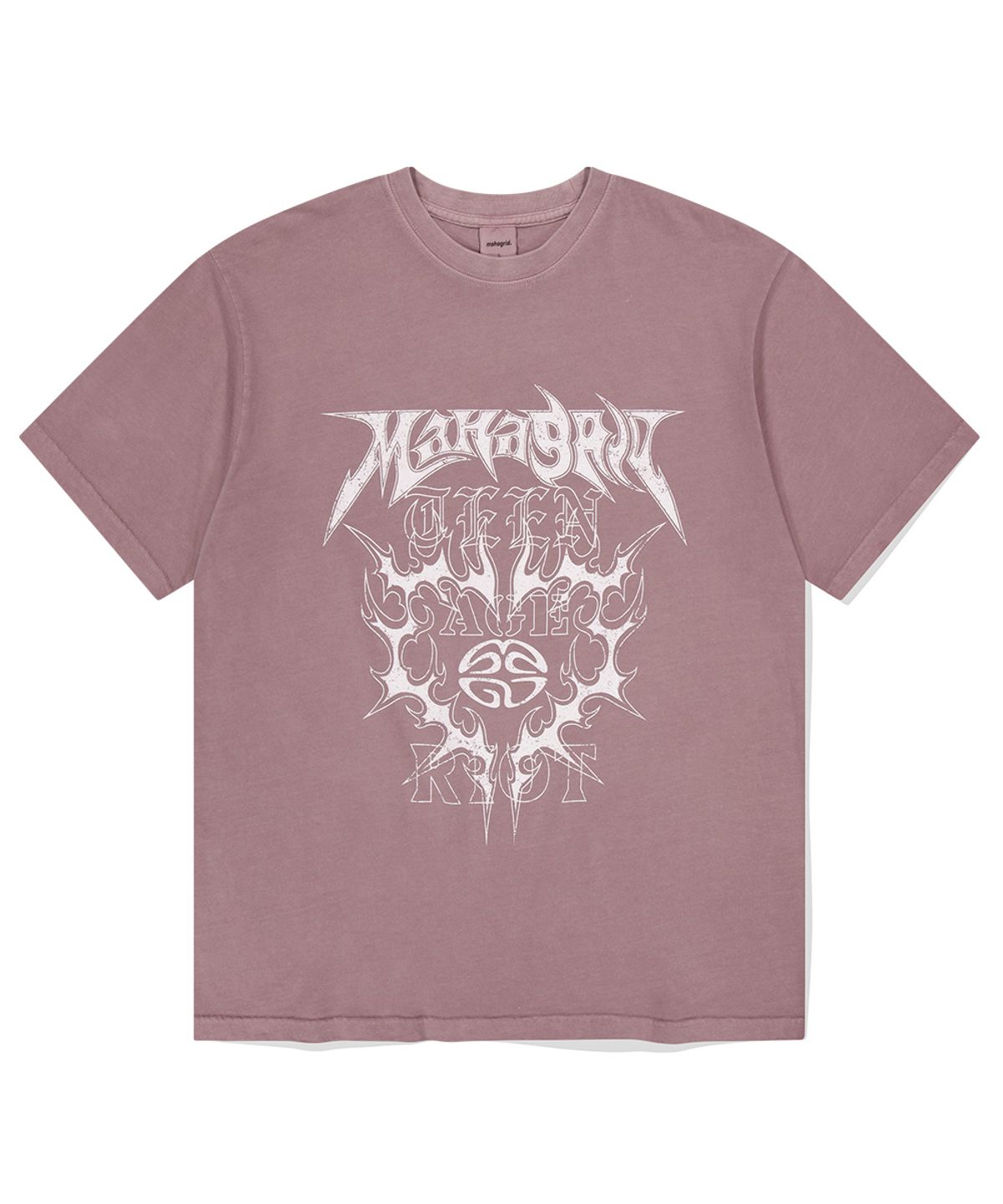 마하그리드(MAHAGRID) FLAME HEART PIGMENT TEE PINK(MG2EMMT504A)