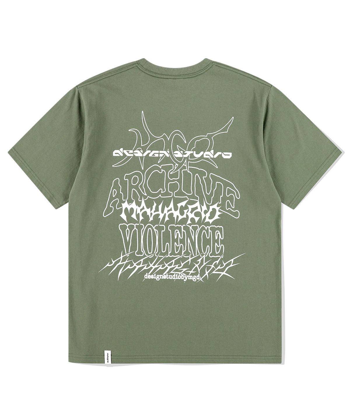 마하그리드(MAHAGRID) MULTI-LOGO TEE KHAKI(MG2EMMT516A)