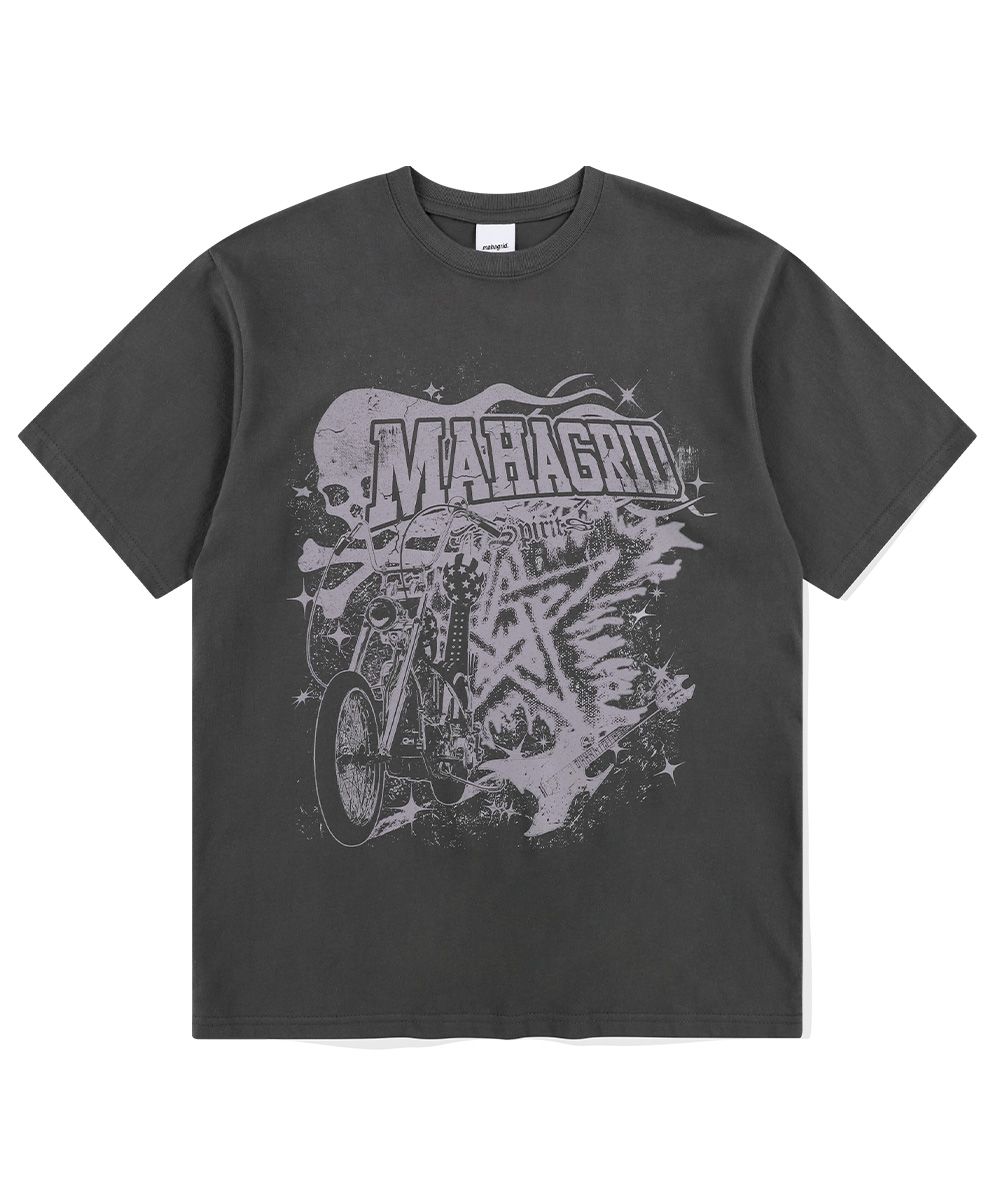 【mahagrid】25SS★ RIDE TEE RIDE TEE[NAVY] - MAHAGRID