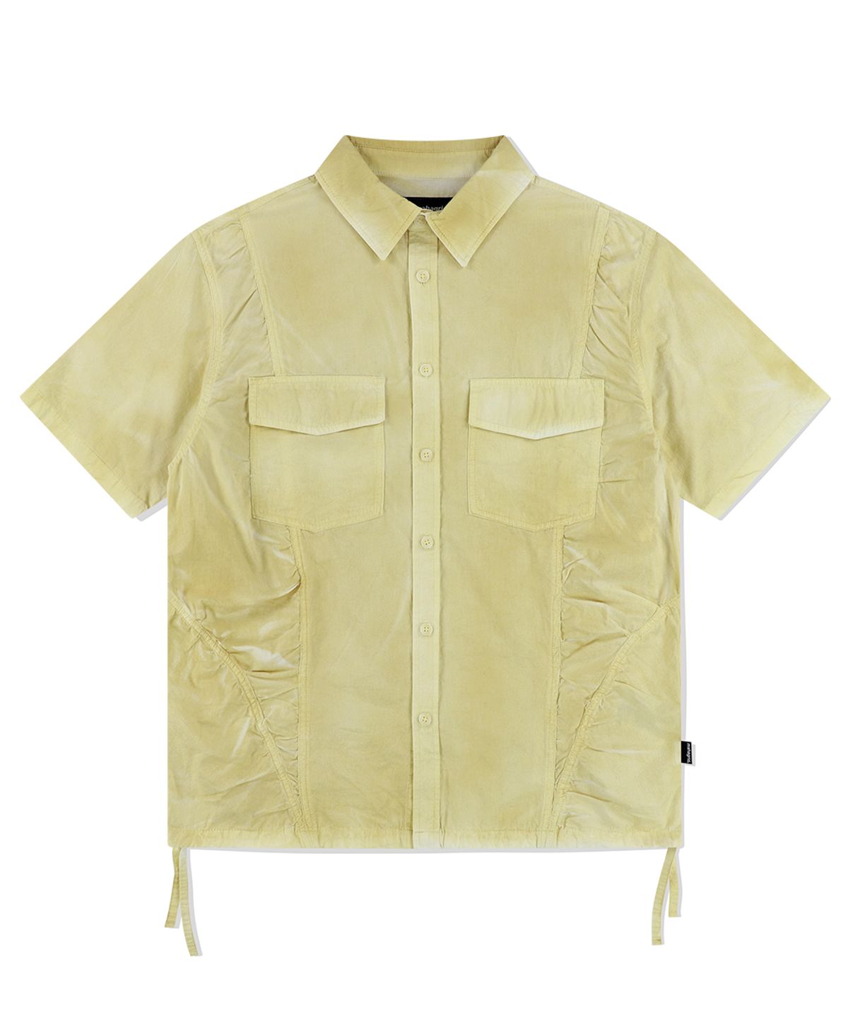 마하그리드(MAHAGRID) SPRAY DYED HALF SHIRT BEIGE(MG2EMMW340A)