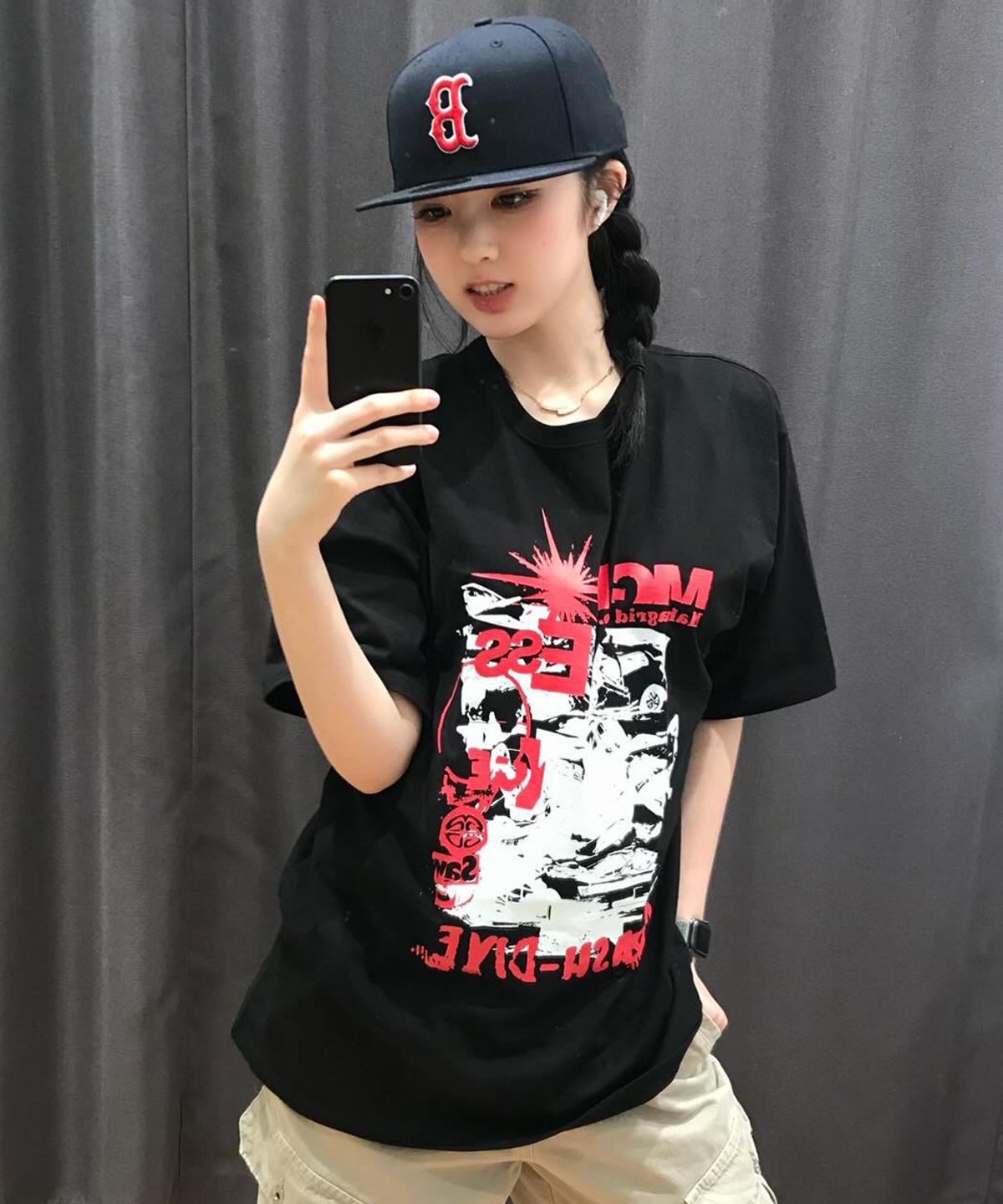 마하그리드(MAHAGRID) CRASH TEE BLACK(MG2EMMT514A)