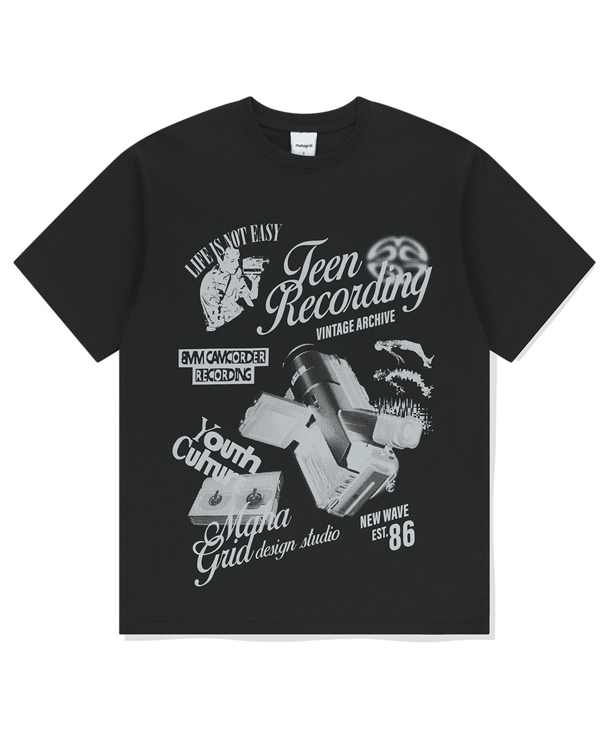 마하그리드(MAHAGRID) RECORDING TEE BLACK(MG2EMMT539A)