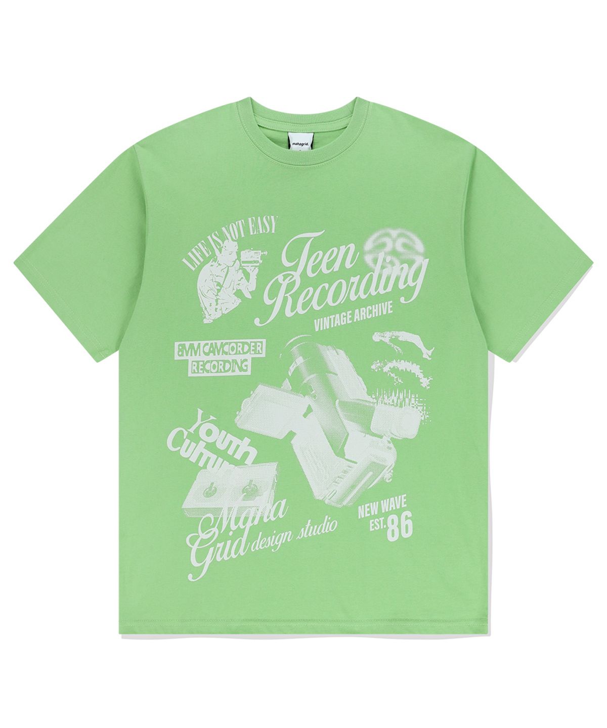 마하그리드(MAHAGRID) RECORDING TEE GREEN(MG2EMMT539A)