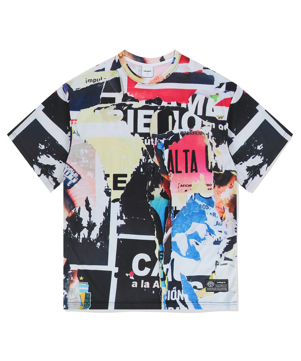 마하그리드(MAHAGRID) COLLAGE MESH TEE MULTI(MG2EMMT544A)