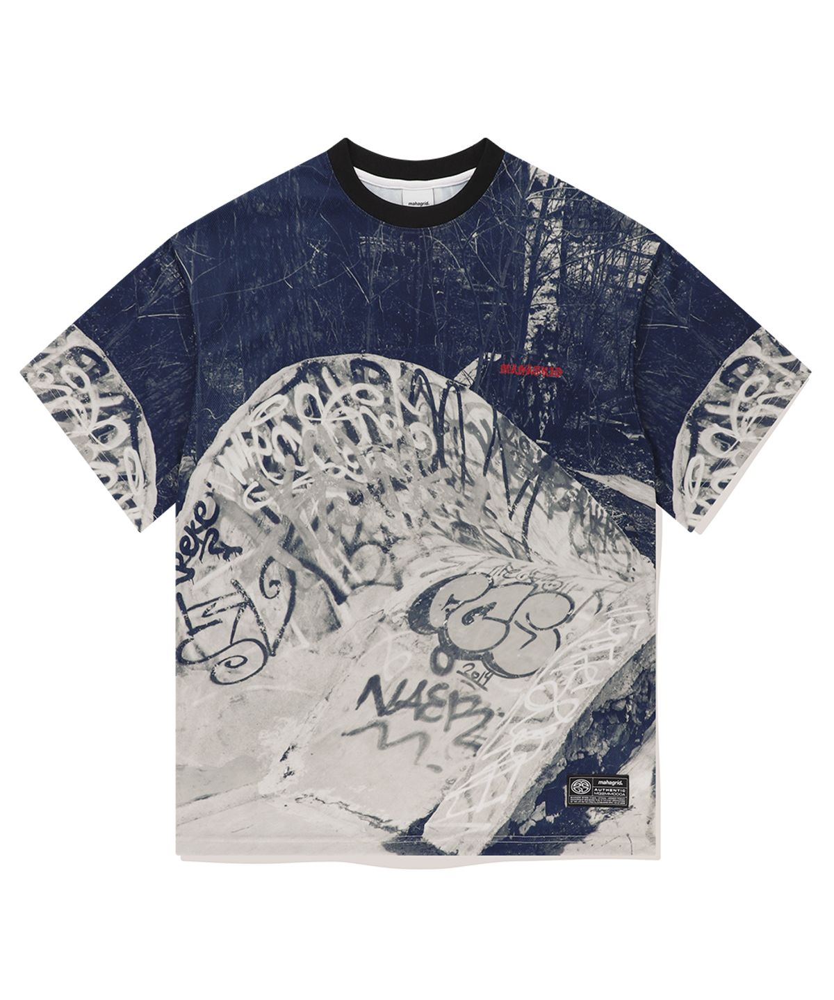 마하그리드(MAHAGRID) SKATE PARK MESH TEE MONO(MG2EMMT547A)