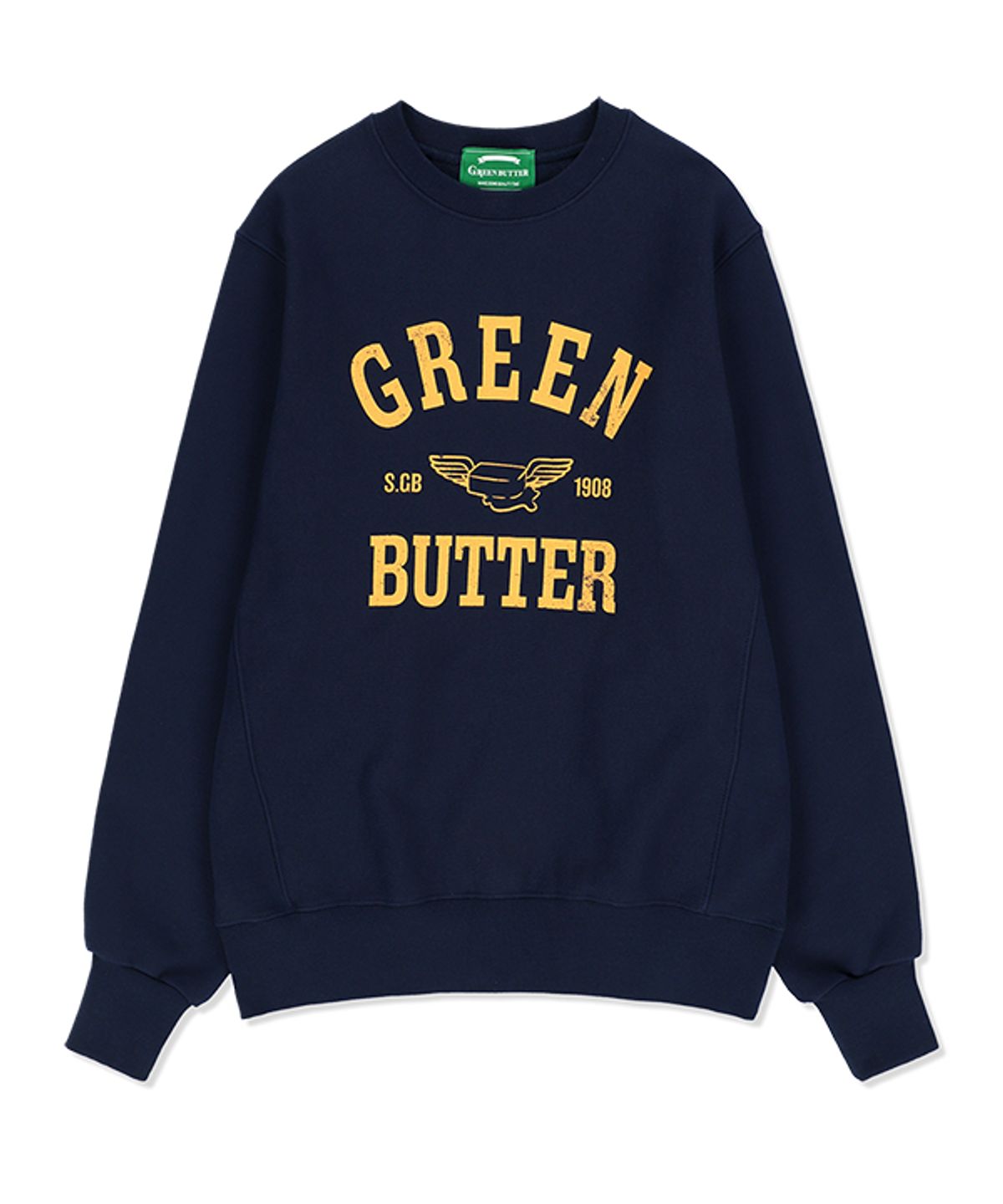 그린버터(GREENBUTTER) Butter Wing Sweatshirt (Navy)