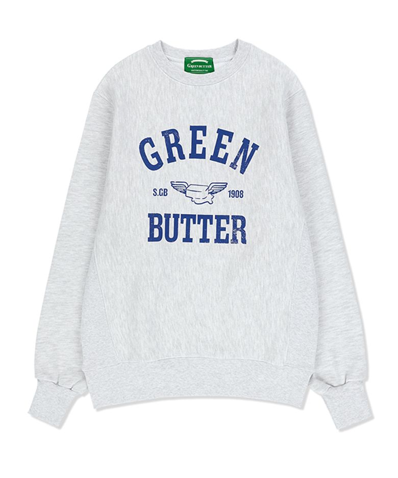 Butter Wing Sweatshirt (L/Melange_BLUE)