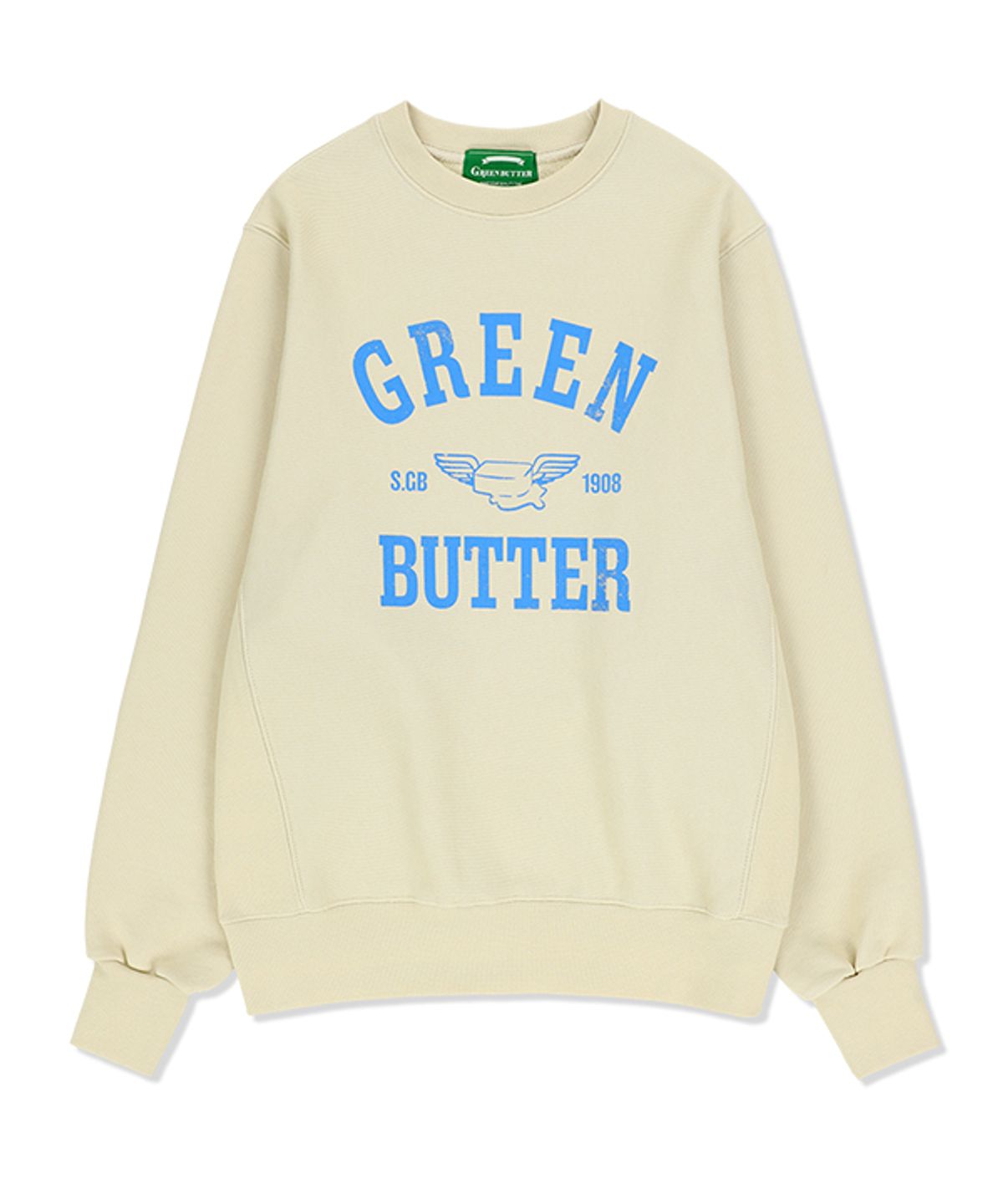 그린버터(GREENBUTTER) Butter Wing Sweatshirt (Beige)