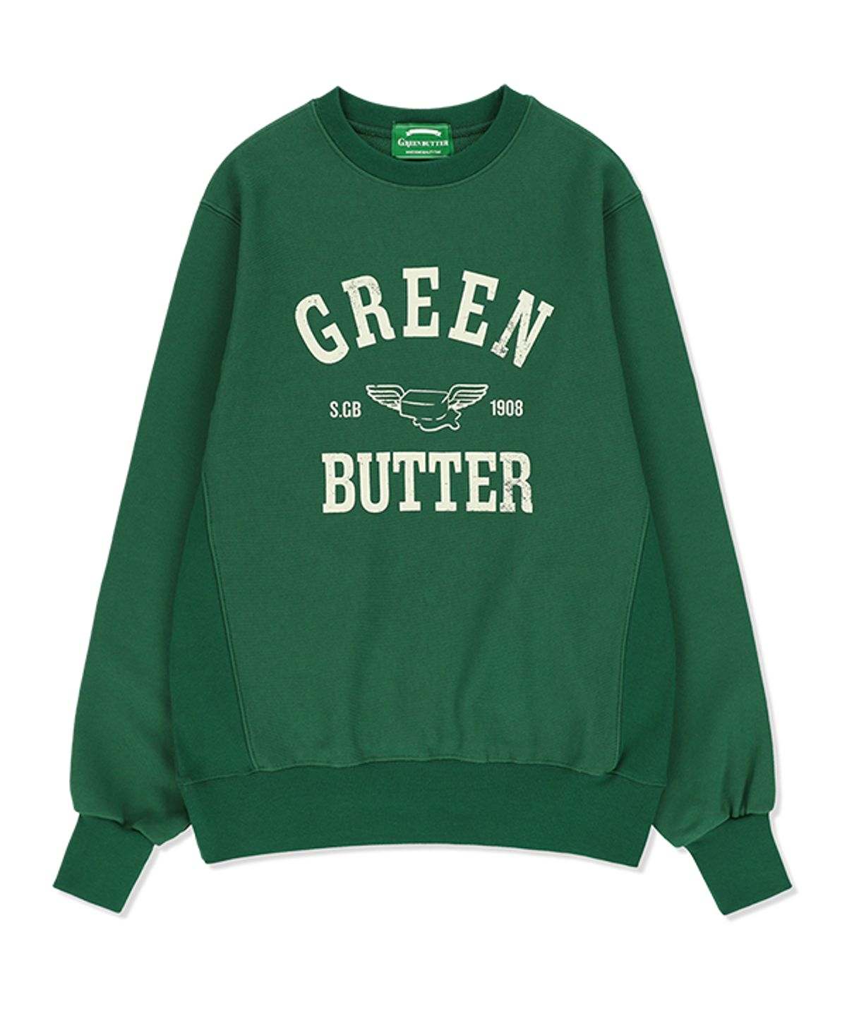 그린버터(GREENBUTTER) Butter Wing Sweatshirt (Green)