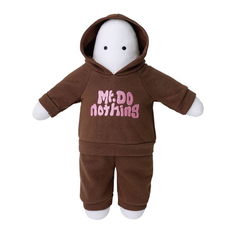 미스터두낫띵 인형 Brown hoody plush