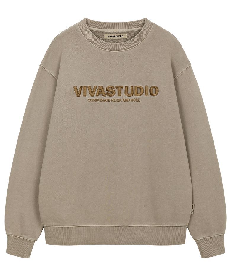 LOCATION EMBROIDERY CREWNECK [BROWN]