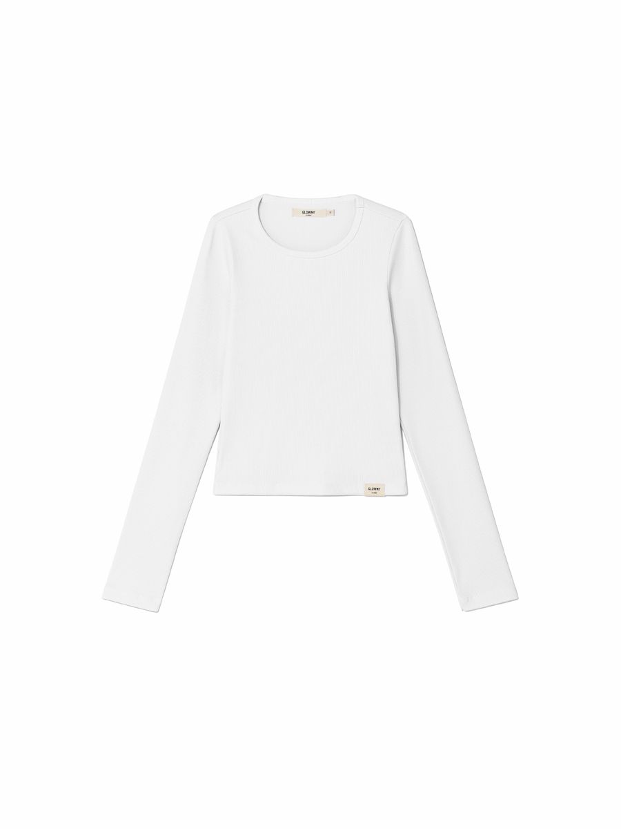 ☆人気☆【GLOWNY】☆G CLASSIC RIB CREW NECK LONG SLEEV.E☆ G CLASSIC RIB CREW NECK LONG SLEEVE (BLACK) - GLOWNY