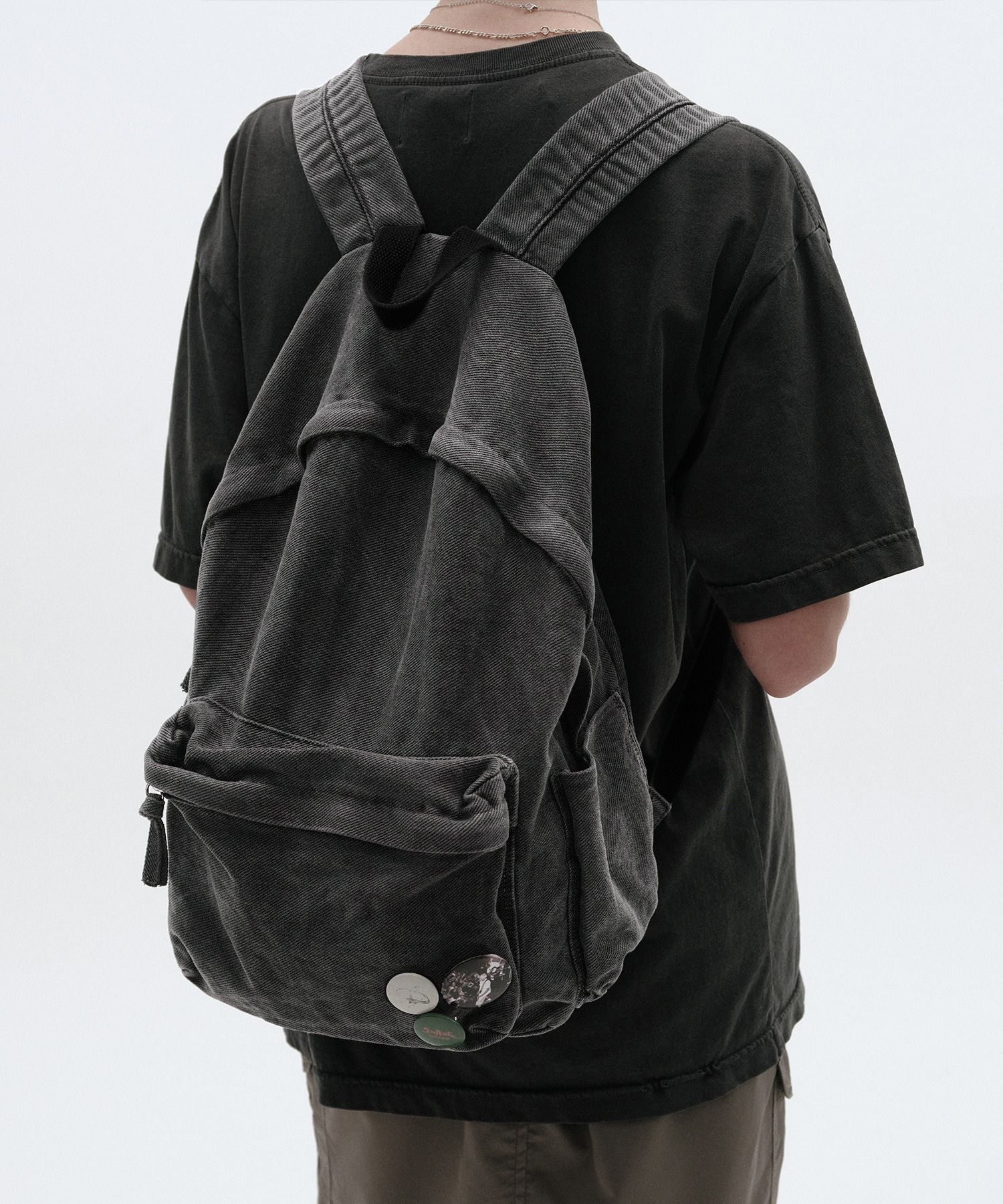 Oxford two tone tote bag BLACK source detail 70