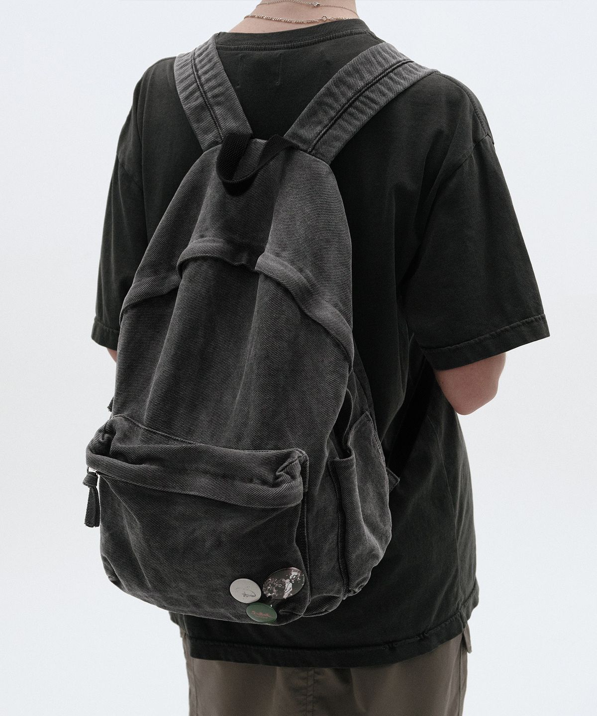 스웨이드(SUADE) WASHED BACKPACK [CHARCOAL GRAY]