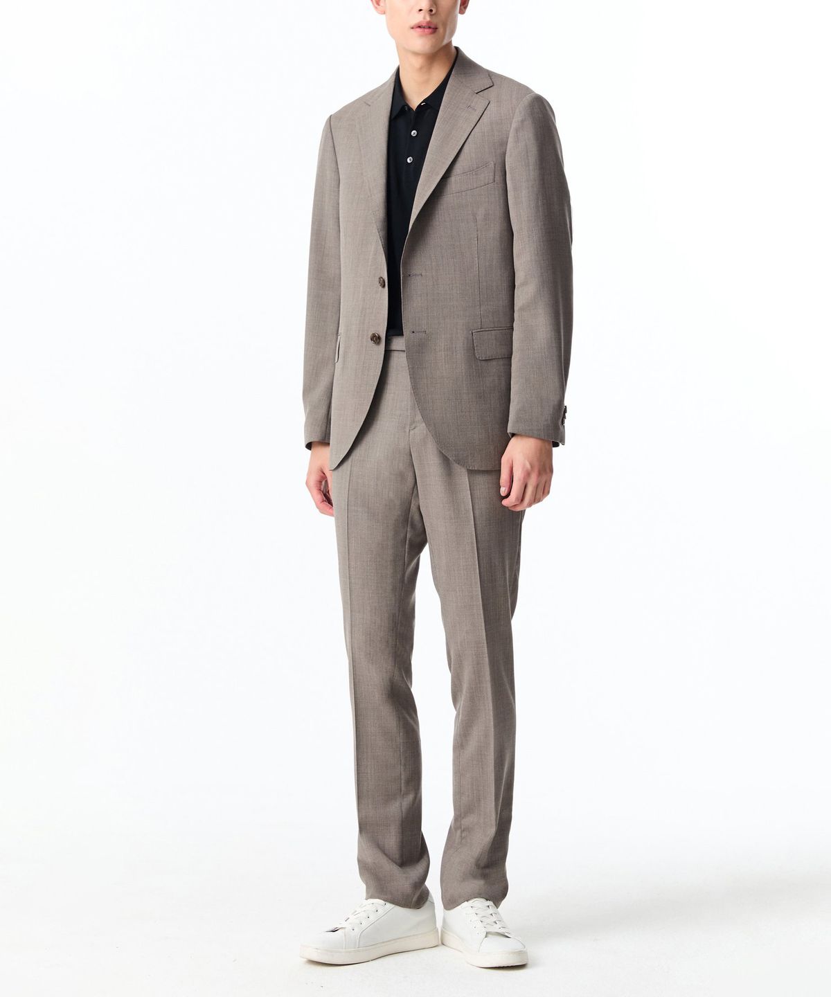 맨온더분(MAN ON THE BOON) [LORO PIANA FABRIC] 포시즌 울 싱글 자켓_베이지 4714151003