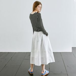 리트 플레어 롱 스커트