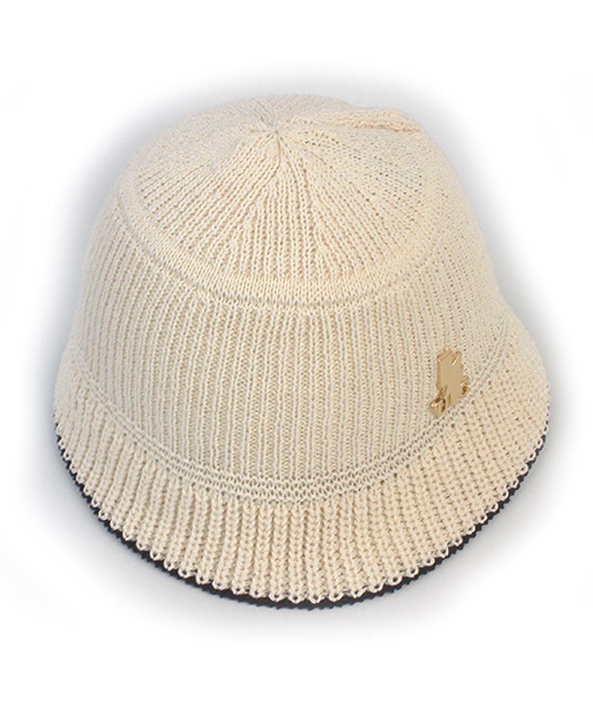 유니버셜 케미스트리(UNIVERSAL CHEMISTRY) Summer Edge Ivory Knit Bucket Hat 버킷햇