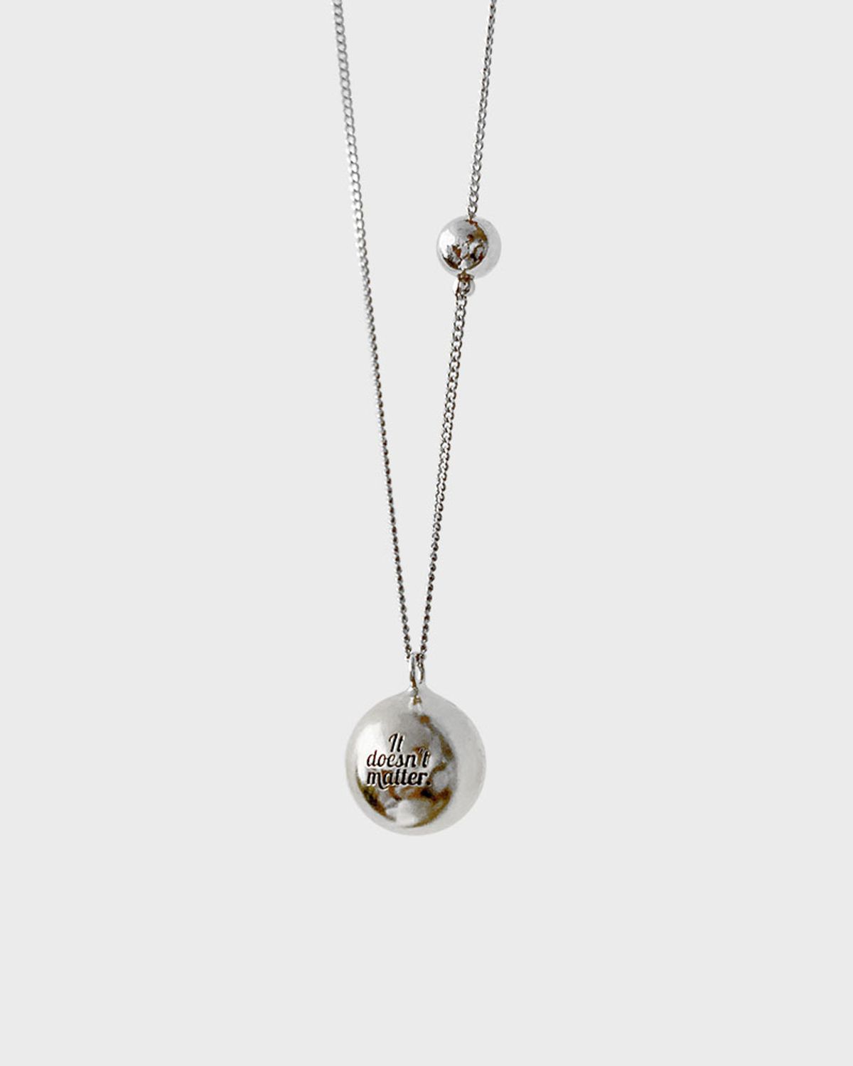 잇더즌매터(IT DOESN'T MATTER) Pool necklace (Silver)