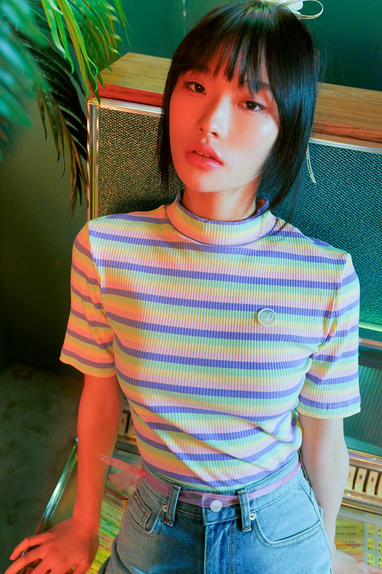 파스텔 골지 티셔츠