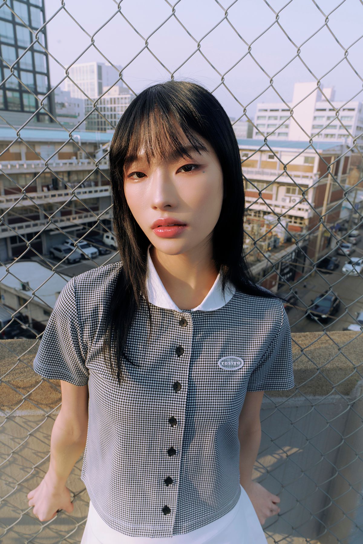 로시야(ROSIYA) 쁘띠 카라 셔츠