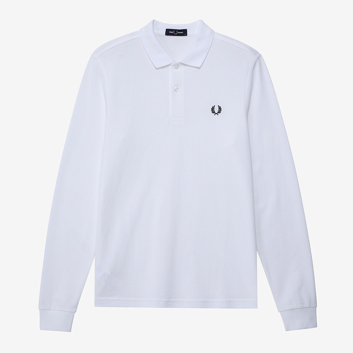 프레드페리(FRED PERRY) [M6006] 롱슬리브 플레인 프레드페리 셔츠 - 화이트 M6006-100