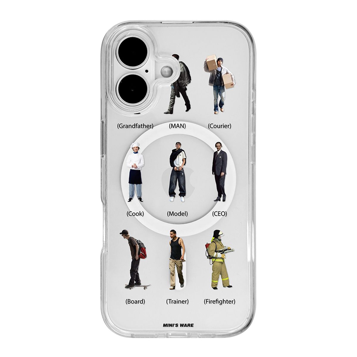미니스웨어(MINI'S WARE) [아이폰17추가] PEOPLE MAGSAFE JELLYHARD CASE_JOB