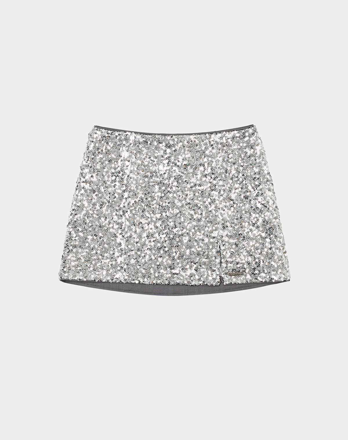 키시닝(KISYNING) pendant spangle mini skirt (silver)