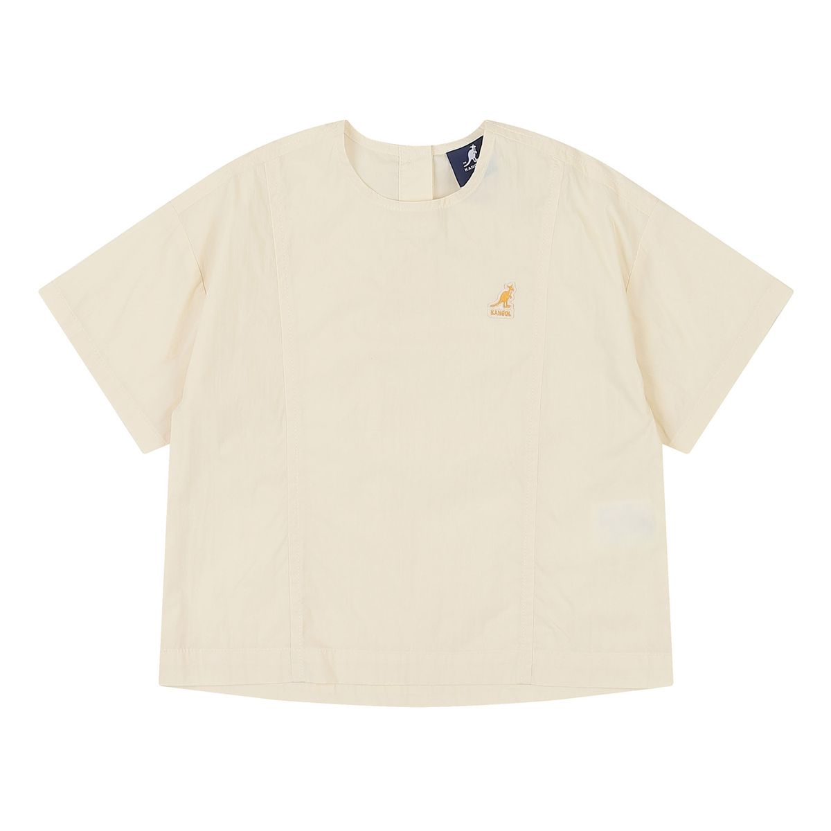 캉골키즈(KANGOL KIDS) CN 클럽 로고 블라우스 QB 2001 크림/AQBCBL20010CM