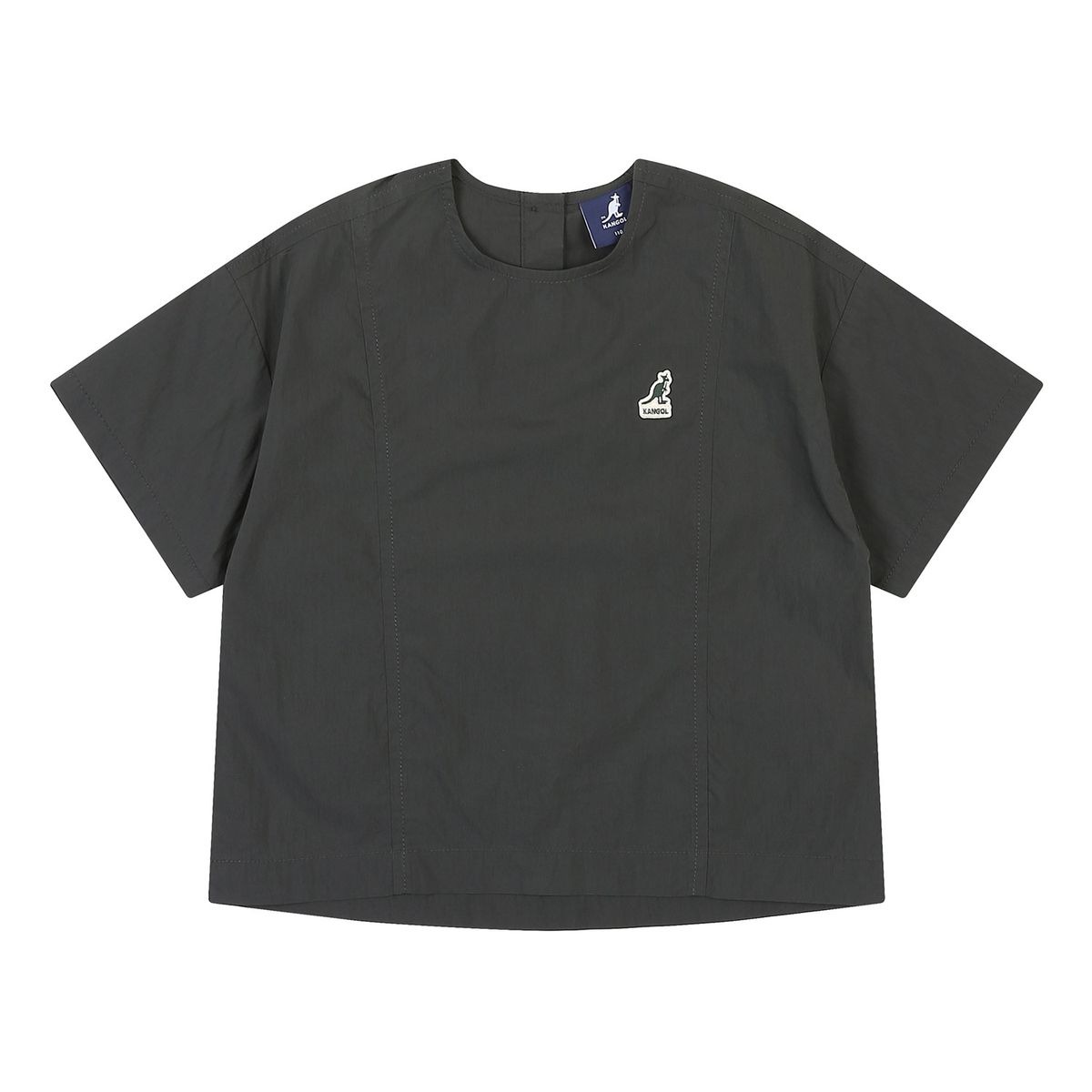 캉골키즈(KANGOL KIDS) CN 클럽 로고 블라우스 QB 2001 차콜/AQBCBL20010CH