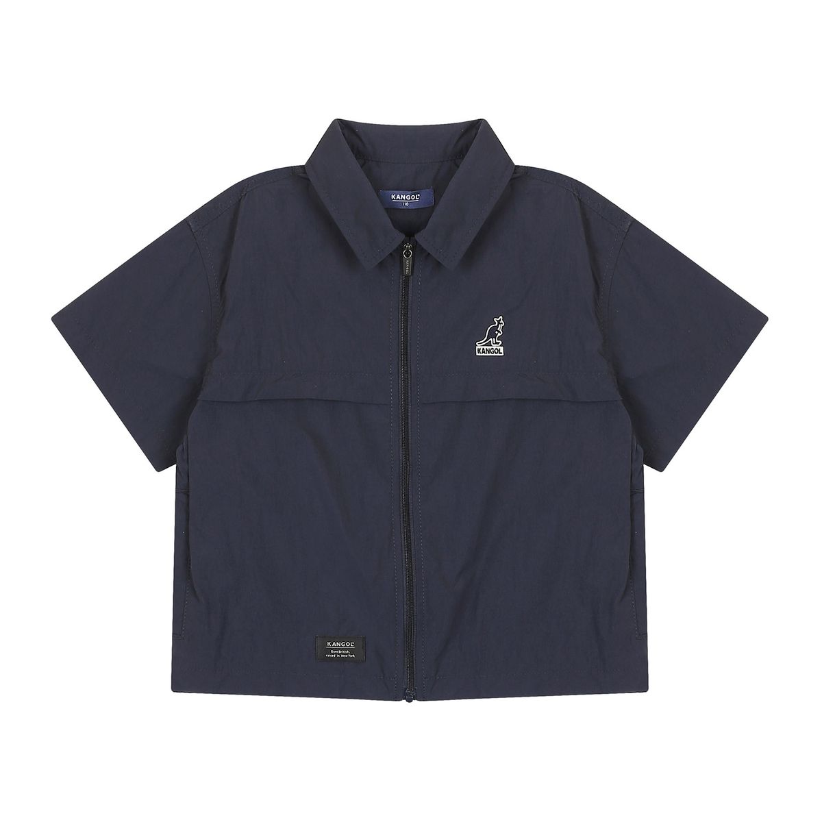 캉골키즈(KANGOL KIDS) 나일론 집업 셔켓 QB 0002 네이비/AQBCSH00020NV