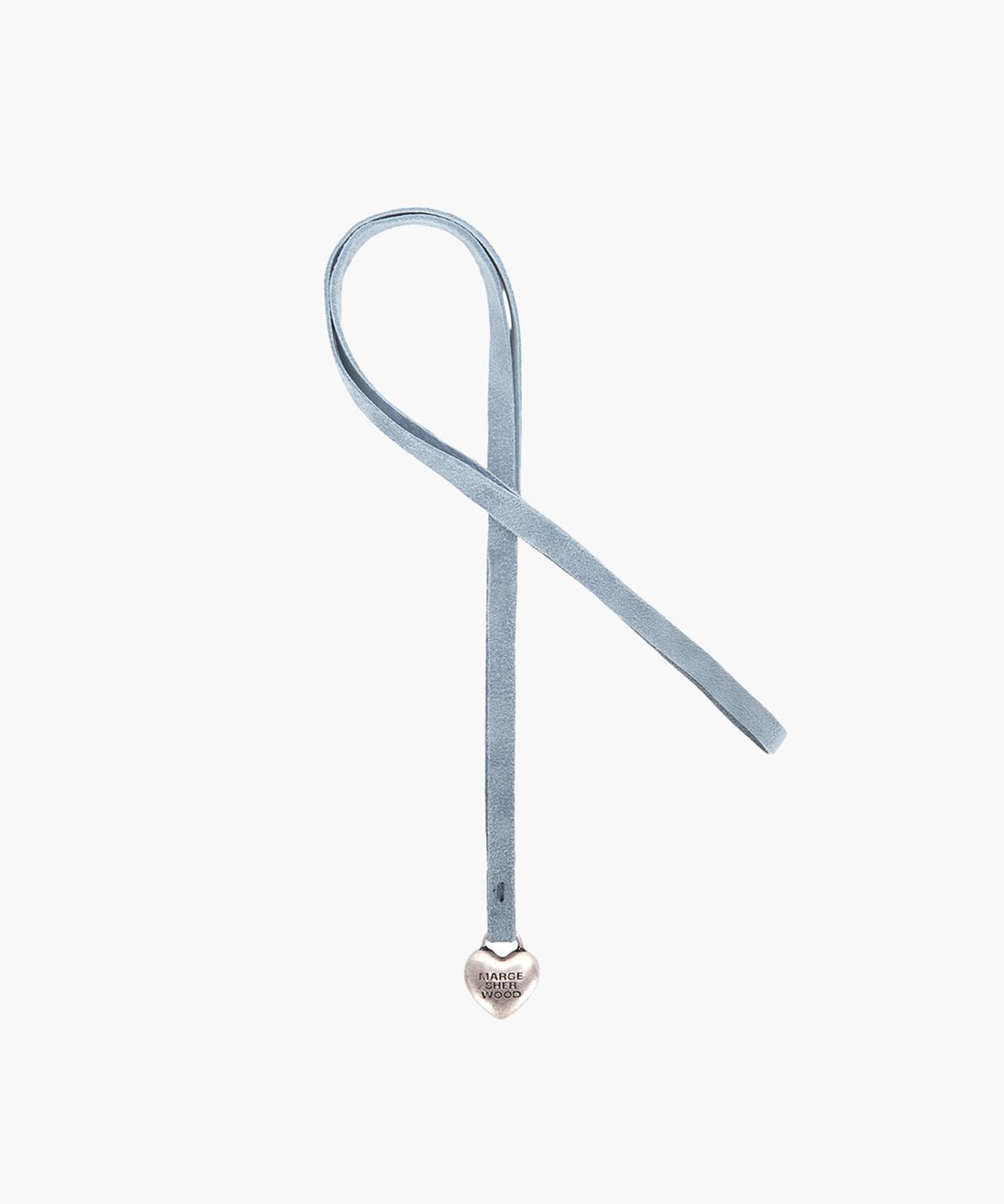 마지셔우드(MARGESHERWOOD) HEART CHARM_blue suede