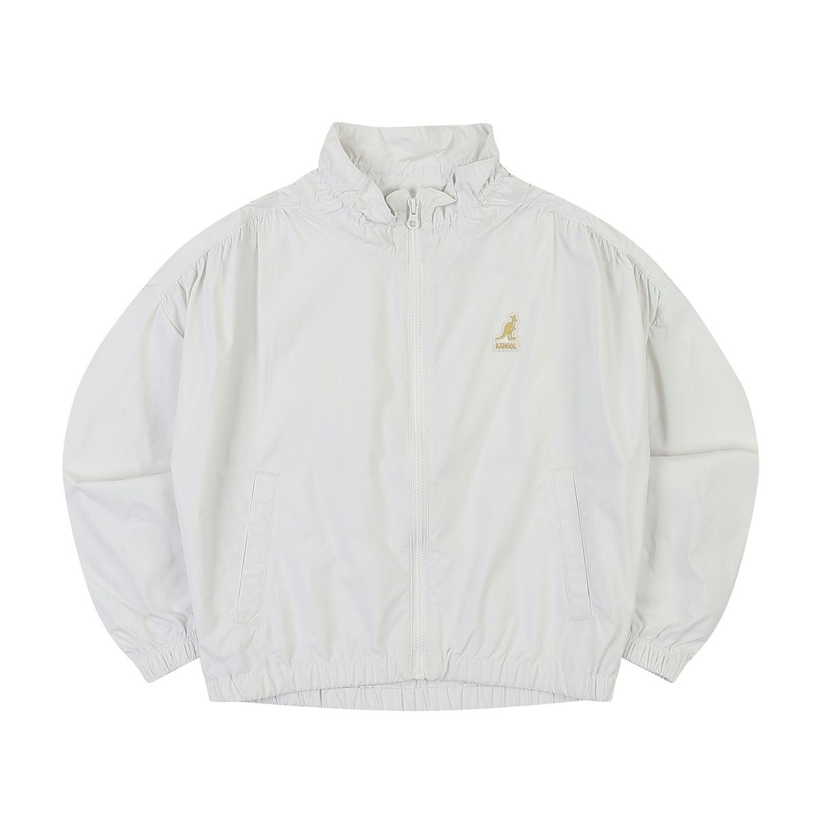 캉골키즈(KANGOL KIDS) 시어링 디테일 나일론 점퍼 QB 0007 아이보리/AQBCJP00070IV