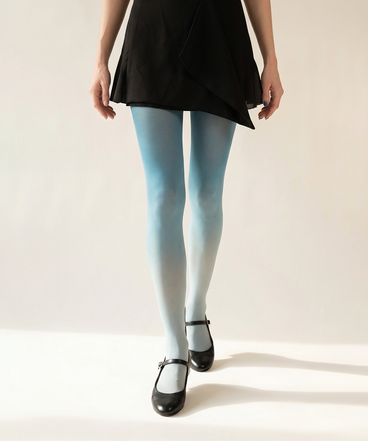로맨틱타이거(ROMANTIC TIGER) Basic Gradation Tights (Blue)
