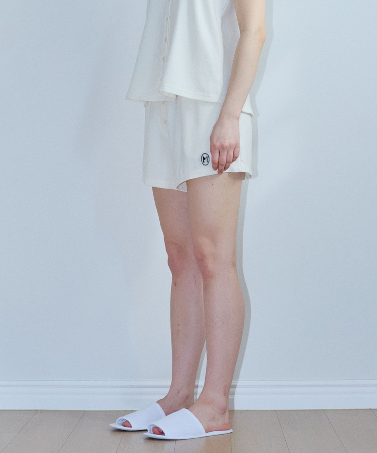 마롯(MARROT) PAJAMA SHORT PANTS_CREAM