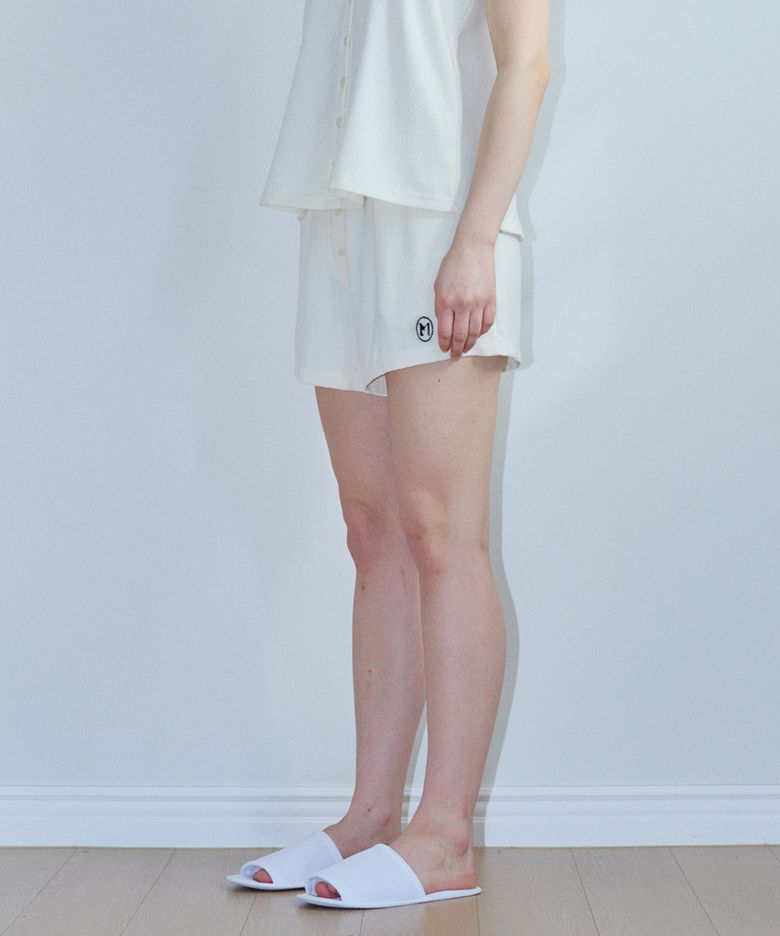 PAJAMA SHORT PANTS_CREAM