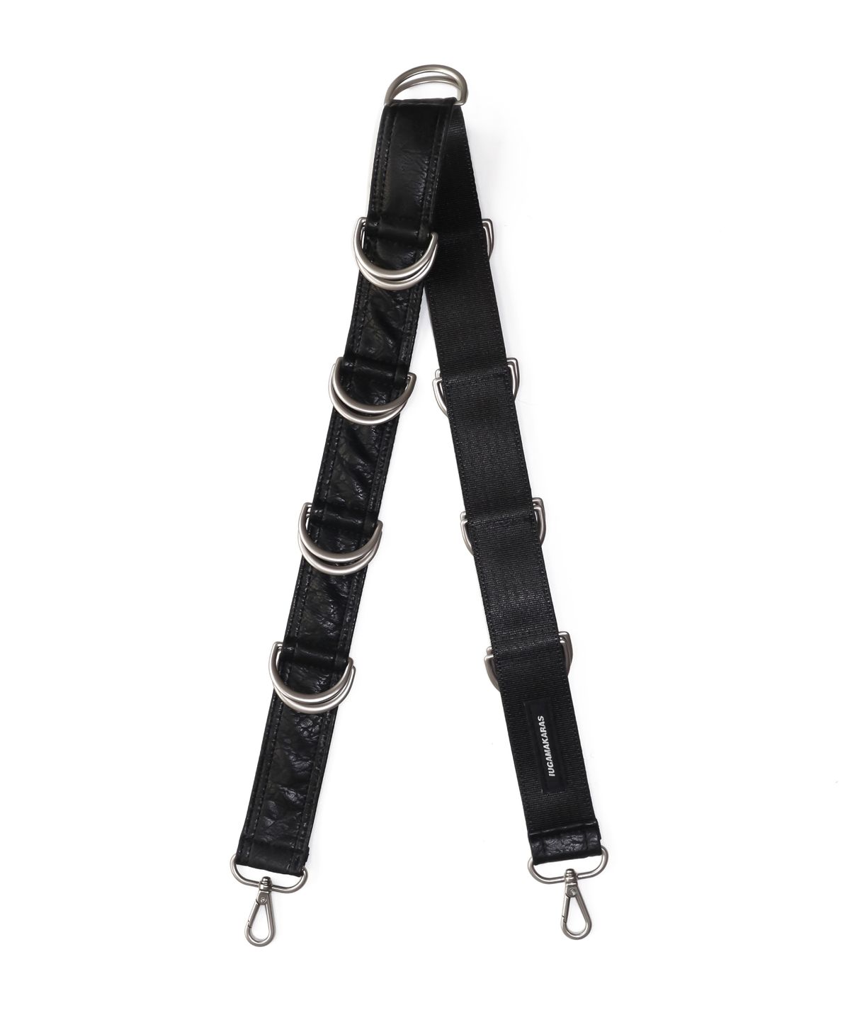 이우가마카라스(IUGAMAKARAS) D-Ring Strap (Black)