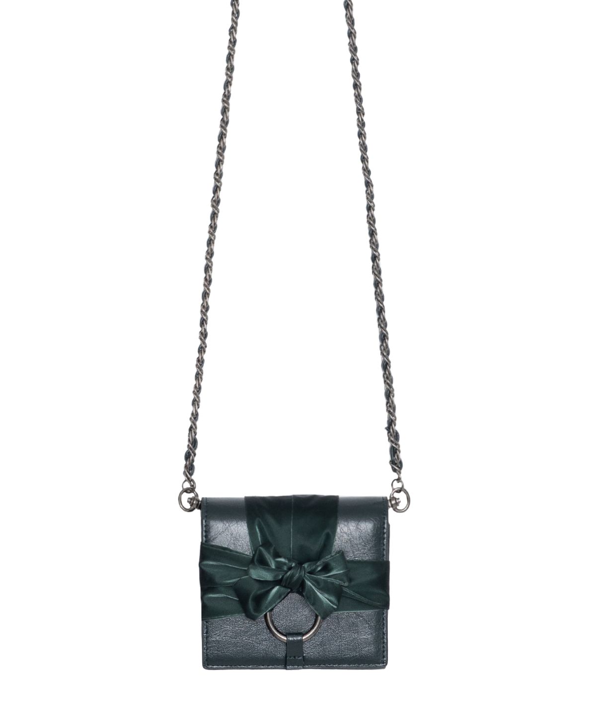 이우가마카라스(IUGAMAKARAS) Knotted Wallet Bag (Real Leather-GN)