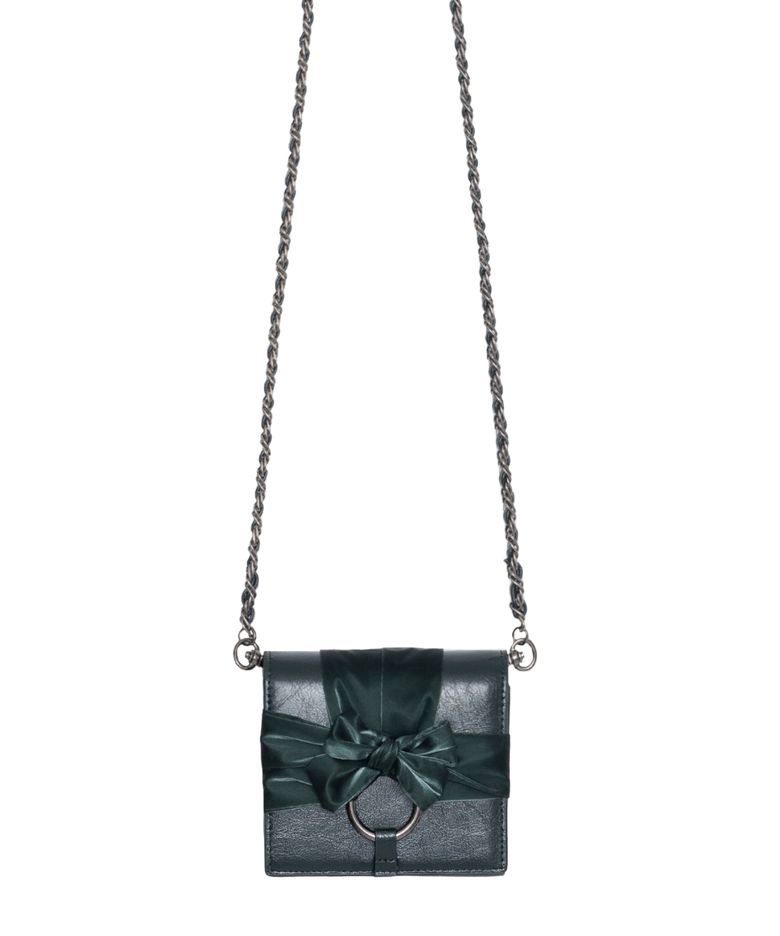 Knotted Wallet Bag (Real Leather-GN)