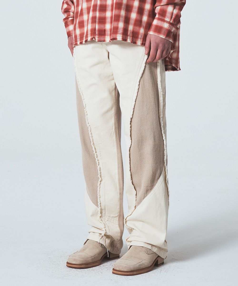 【MAISON MINED】24SS★ SEQUENCE SEMI WIDE PANTS MUSINSA | MAISON MINED SEQUENCE SEMI WIDE PANTS IVORY