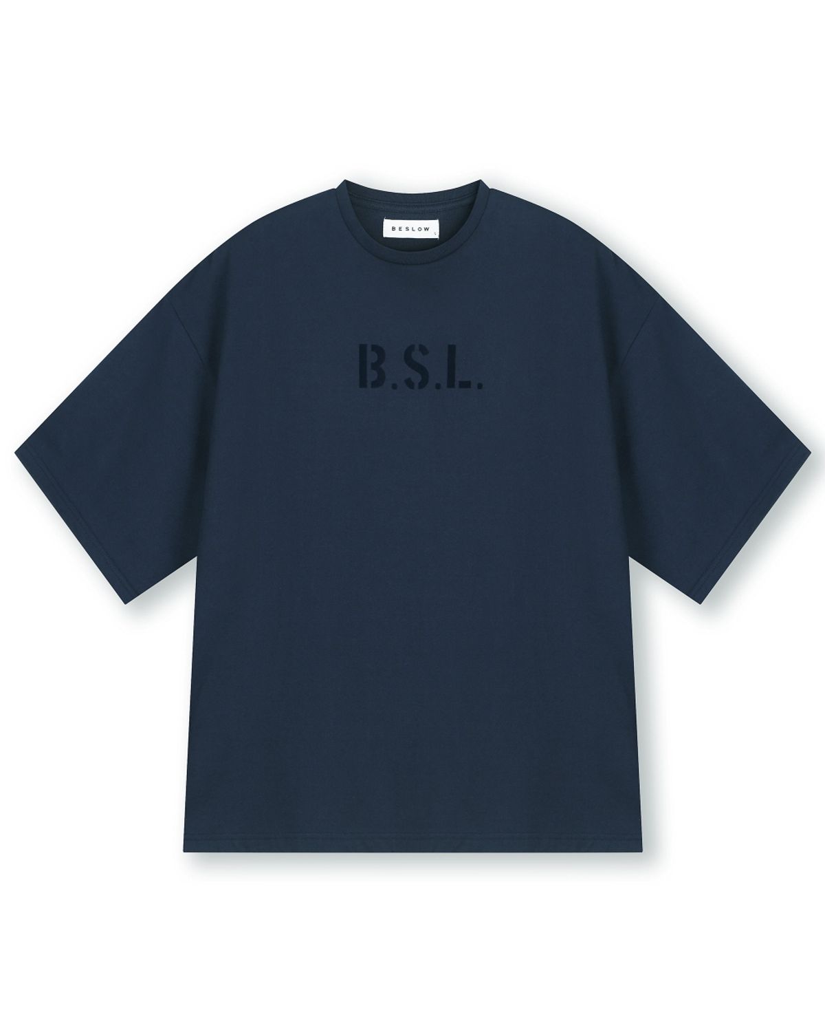 비슬로우(BESLOW) MILITARY LOGO COOLON T-SHIRTS NAVY