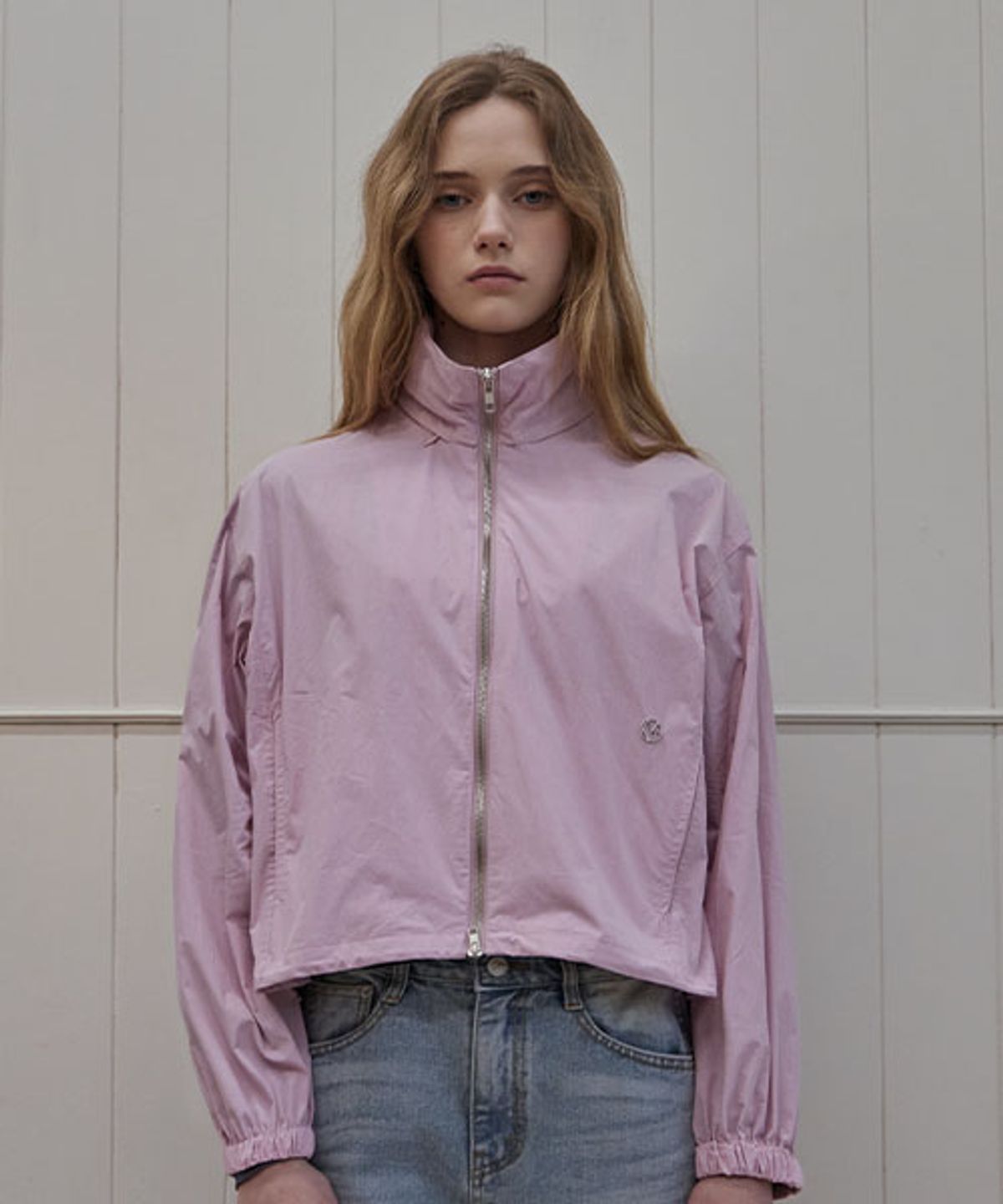 헤인트(HAINT) LIGHT HIDDEN HOOD CROP JUMPER_2COLORS_PINK